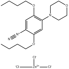 2,5-DIBUTOXY-4-MORPHOLINOBENZENEDIAZONIUM CHLORIDE ZINC CHLORIDE,32457-96-8,结构式