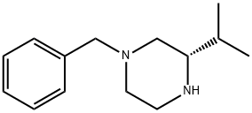 (S)-N4-苄基-2-异丙基哌嗪,324748-62-1,结构式