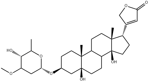 4-[(3S,5S,10R,13R,14S,17S)-5,14-dihydroxy-3-[(2S,5R)-5-hydroxy-4-methoxy-6-methyl-oxan-2-yl]oxy-10,13-dimethyl-2,3,4,6,7,8,9,11,12,15,16,17-dodecahydro-1H-cyclopenta[a]phenanthren-17-yl]-5H-furan-2-one