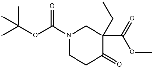 1-TERT-BUTYL 3-METHYL 3-ETHYL-4-OXOPIPERIDINE-1,3-DICARBOXYLATE,324769-00-8,结构式