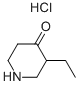 3-エチルピペリジン-4-オン塩酸塩 化学構造式