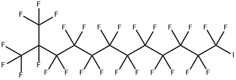 1,1,1,2,3,3,4,4,5,5,6,6,7,7,8,8,9,9,10,10,11,11,12,12-tetracosafluoro-12-iodo-2-(trifluoromethyl)dodecane 结构式
