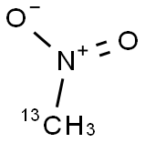 硝基甲烷-13C 结构式