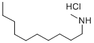 N-methyldecylamine hydrochloride Structure