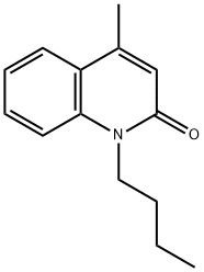 1-butyl-4-methyl-2(1H)quinoline Structure