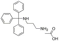 酢酸N1-トリチルプロパン-1,3-ジアミン 化学構造式