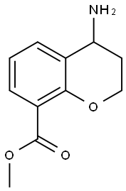 2H-1-Benzopyran-8-carboxylicacid,4-amino-3,4-dihydro-,methylester(9CI) 化学構造式