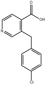 3-[(4-氯苯基)甲基]-吡啶-4-羧酸, 325162-36-5, 结构式