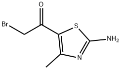 1-(2-アミノ-4-メチルチアゾール-5-イル)-2-ブロモエタノン 化学構造式