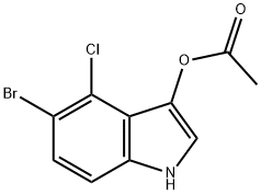 酢酸5-ブロモ-4-クロロ-3-インドリル 臭化物 塩化物 化学構造式