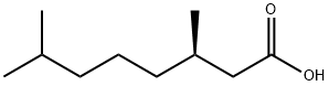 (R)-3,7-Dimethyloctanoic acid,32531-52-5,结构式