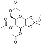 3,4,6-三-O-乙酰基-ALPHA-D-吡喃葡萄糖-1,2-(甲基原乙酸酯), 3254-16-8, 结构式