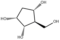 1,2,4-Cyclopentanetriol, 3-(hydroxymethyl)-, (1R,2S,3R,4S)- (9CI) Structure