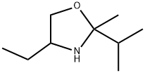 Oxazolidine, 4-ethyl-2-methyl-2-(1-methylethyl)- (9CI) 结构式