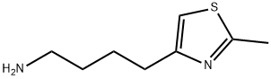 4-(2-METHYLTHIAZOL-4-YL)BUTAN-1-AMINE 化学構造式