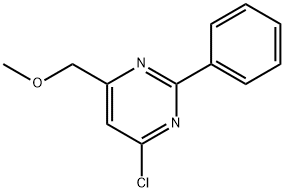 4-CHLORO-6-(METHOXYMETHYL)-2-PHENYLPYRIMIDINE Structure