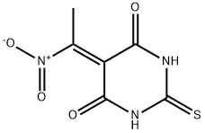 4,6(1H,5H)-Pyrimidinedione, 5-[1-(dihydroxyamino)ethylidene]dihydro-2-thioxo- (9CI) Struktur