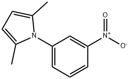 1-(3-NITROPHENYL)-2,5-DIMETHYLPYRROLE 化学構造式