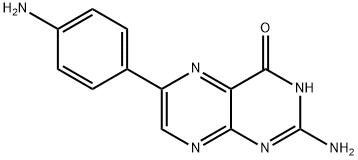2-Amino-6-(4-aminophenyl)-4(1H)-pteridinone Structure