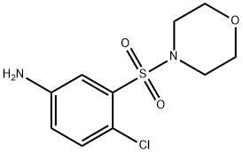 4-クロロ-3-(モルホリノスルホニル)アニリン 化学構造式