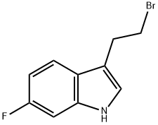 1H-INDOLE,3-(2-BROMOETHYL)-6-FLUORO,325773-41-9,结构式