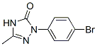 1-(p-ブロモフェニル)-3-メチル-1H-1,2,4-トリアゾール-5(4H)-オン 化学構造式