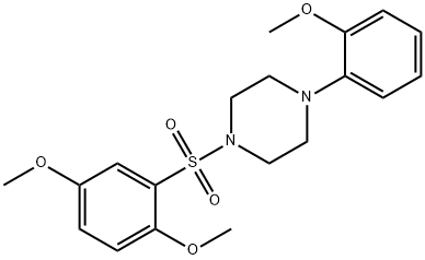 1-[(2,5-dimethoxyphenyl)sulfonyl]-4-(2-methoxyphenyl)piperazine Structure
