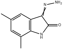 1H-Indole-2,3-dione,5,7-dimethyl-,3-hydrazone(9CI) Struktur