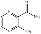 3-アミノピラジン-2-カルボキサミド 化学構造式