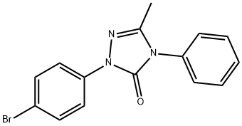 1-(4-Bromophenyl)-4,5-dihydro-3-methyl-4-phenyl-1H-1,2,4-triazol-5-one Structure