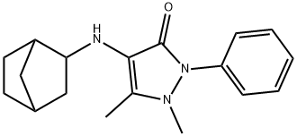 Antipyrine, 4-(2-norbornylamino)-|
