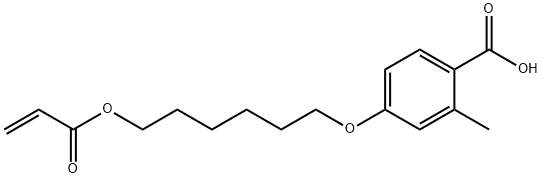 4-[6-(2-Acryloyloxy)hexyloxy]-2-methylbenzoicacid 结构式