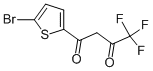 1-(5-BROMO-2-THIENYL)-4,4,4-TRIFLUORO-1,3-BUTANEDIONE 化学構造式