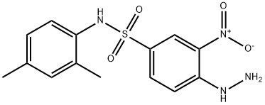 N-(2,4-二甲基苯基)-4-肼基-3-硝基苯-1-磺酰胺, 326023-10-3, 结构式