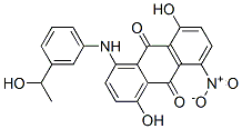 1,5-dihydroxy-4-[m-(1-hydroxyethyl)anilino]-8-nitroanthraquinone|