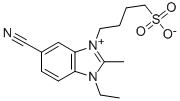5-氰基-1-乙基-2-甲基-3-(4-磺基丁基)苯并咪唑鎓甜菜碱,32634-35-8,结构式