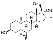 6beta-fluoro-3beta,5alpha,17-trihydroxy-16alpha-methylpregnan-20-one ,3264-92-4,结构式