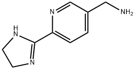 3-Pyridinemethanamine,  6-(4,5-dihydro-1H-imidazol-2-yl)- 结构式