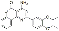 4-Amino-2-(3,4-diethoxyphenyl)-5H-[1]benzopyrano[4,3-d]pyrimidin-5-one 结构式