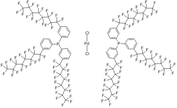 BIS(TRIS(3-(HEPTADECAFLUOROOCTYL)PHE)PHO Struktur