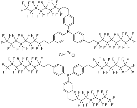 BIS(TRIS(4-(H4-PERFLUORODECYL)PHENYL)PH&|双[三(4-(3,3,4,4,5,5,6,6,7,7,8,8,9,9,10,10,10-十七氟癸基)苯基)膦]二氯化钯(II)