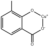 3-メチルサリチル酸銅(I) 化学構造式