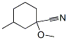 Cyclohexanecarbonitrile, 1-methoxy-3-methyl- (9CI) 化学構造式