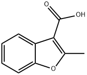 2-甲基苯并呋喃-3-甲酸 结构式
