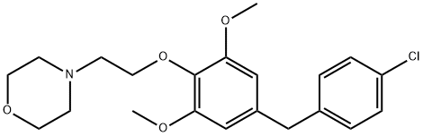 32650-72-9 4-[2-[4-[(4-chlorophenyl)methyl]-2,6-dimethoxy-phenoxy]ethyl]morpholin e