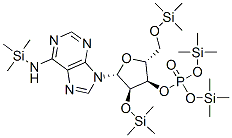 N-(트리메틸실릴)-2'-O,5'-O-비스(트리메틸실릴)아데노신3'-[인산비스(트리메틸실릴)]에스테르