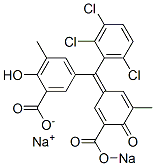 5-[(2,3,6-Trichlorophenyl)[3-methyl-4-oxo-5-(sodiooxycarbonyl)-2,5-cyclohexadien-1-ylidene]methyl]-2-hydroxy-3-methylbenzoic acid sodium salt|