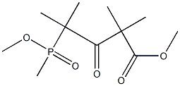 4-[Methoxy(methyl)phosphinyl]-2,2,4-trimethyl-3-oxovaleric acid methyl ester Structure