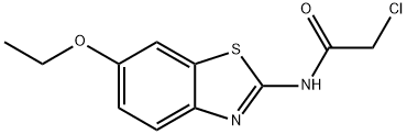 2-CHLORO-N-(6-ETHOXY-BENZOTHIAZOL-2-YL)-ACETAMIDE Struktur