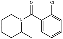 1-(2-クロロベンゾイル)-2-メチルピペリジン 化学構造式